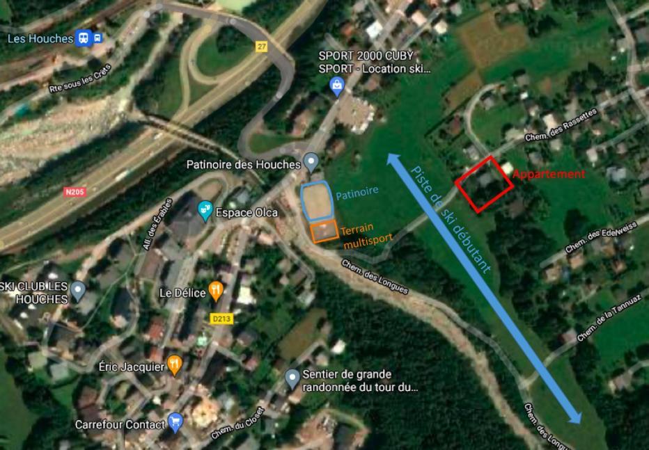 Logement Mansarde Dans Maison Avec Jardin En Bord De Piste, Vue Montagne Les Houches Ngoại thất bức ảnh